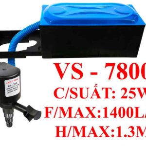 MÁY BƠM LỌC NƯỚC HỒ CÁ CAO CẤP VIPSUN FISH - VS 7800 - CÔNG SUẤT 25W - LƯU LƯỢNG NƯỚC 1400 LÍT/H
