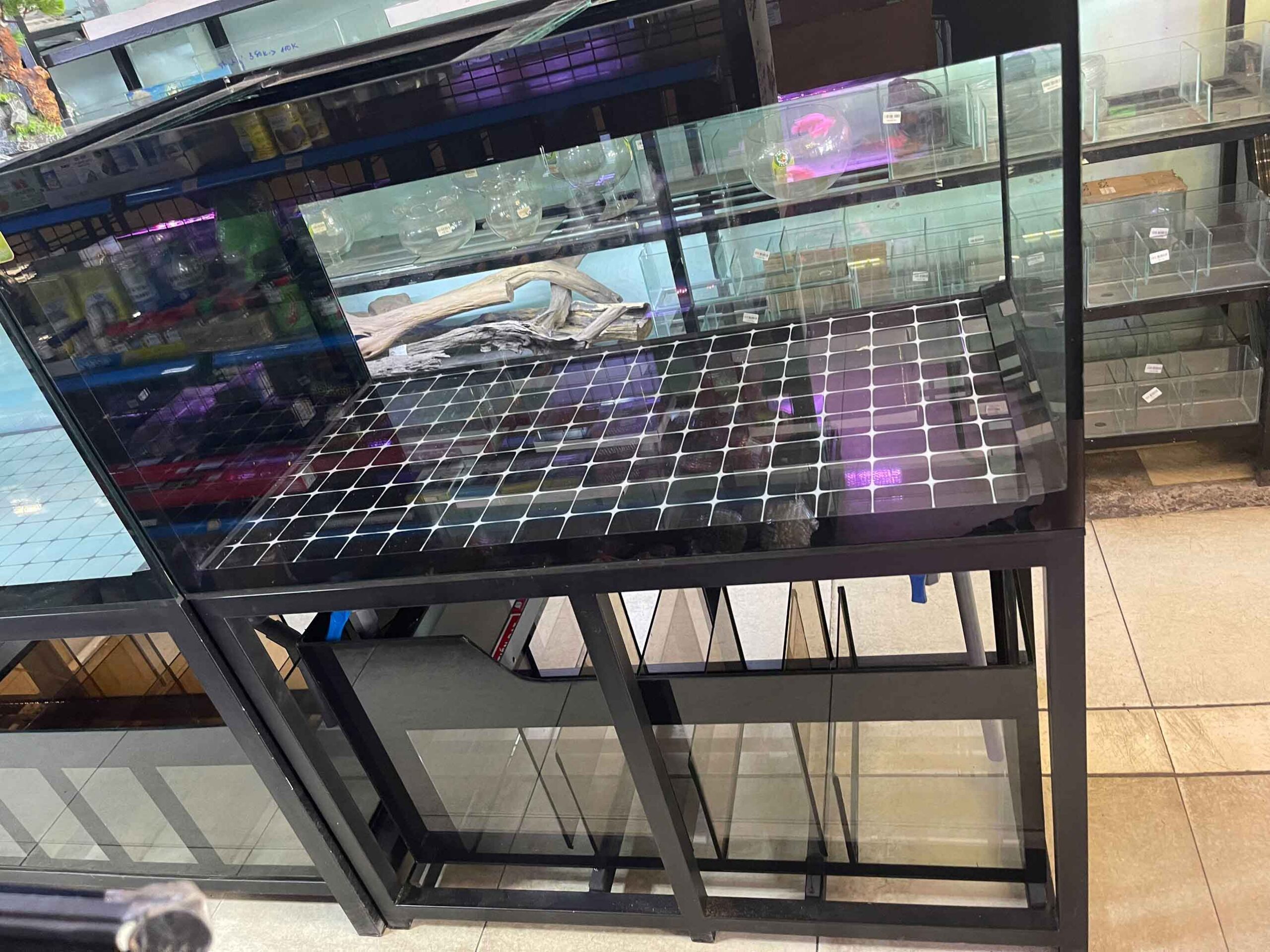 HỒ CÔNG NGHỆ 120X60X60 KÍNH 10LY CÓ KIỀNG